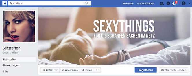 Frauen suchen Sexkontakte auf Facebook